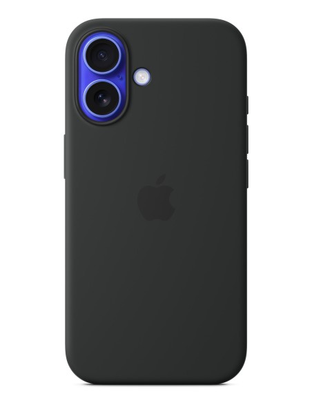 Apple Funda de silicona con MagSafe para el iPhone 16 - Negro