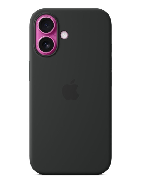Apple Funda de silicona con MagSafe para el iPhone 16 - Negro
