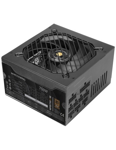 Mars Gaming MPB750SIM unidad de fuente de alimentación 750 W 24-pin ATX ATX Negro