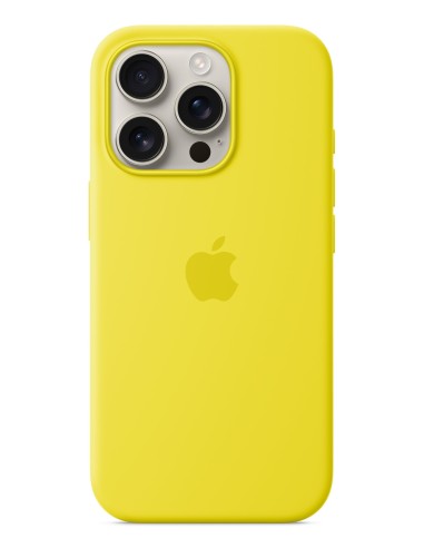 Apple Funda de silicona con MagSafe para el iPhone 16 Pro - Amarillo carambola