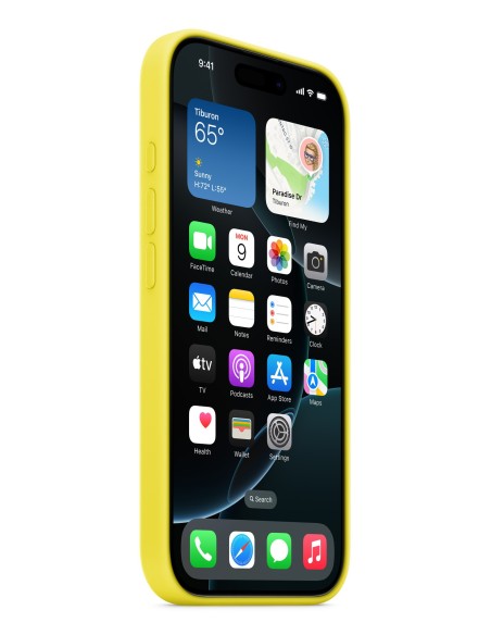 Apple Funda de silicona con MagSafe para el iPhone 16 Pro - Amarillo carambola
