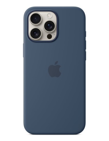 Apple Funda de silicona con MagSafe para el iPhone 16 Pro Max - Azul denim