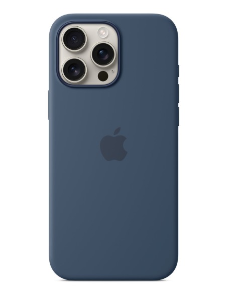 Apple Funda de silicona con MagSafe para el iPhone 16 Pro Max - Azul denim