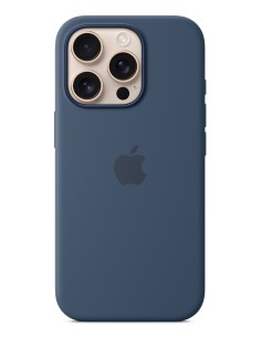 Apple Funda de silicona con MagSafe para el iPhone 16 Pro - Azul denim