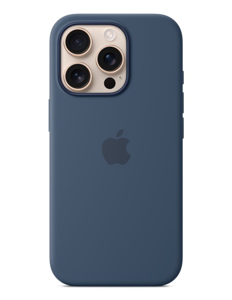 Apple Funda de silicona con MagSafe para el iPhone 16 Pro - Azul denim
