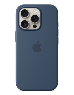 Apple Funda de silicona con MagSafe para el iPhone 16 Pro - Azul denim 2