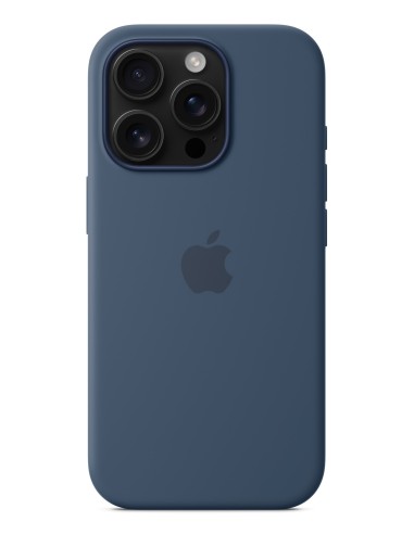 Apple Funda de silicona con MagSafe para el iPhone 16 Pro - Azul denim
