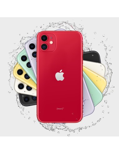 Apple iPhone 11 15,5 cm (6.1") SIM doble iOS 13 4G 128 GB Rojo