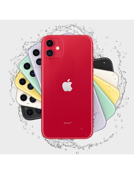 Apple iPhone 11 15,5 cm (6.1") SIM doble iOS 13 4G 128 GB Rojo