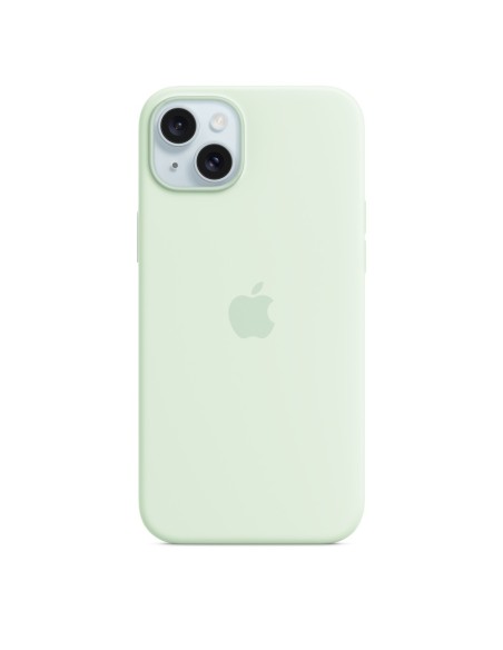 Apple Funda de silicona con MagSafe para el iPhone 15 Plus - Menta suave
