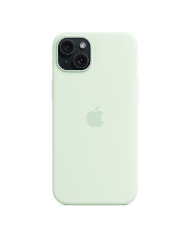 Apple Funda de silicona con MagSafe para el iPhone 15 Plus - Menta suave