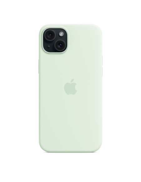 Apple Funda de silicona con MagSafe para el iPhone 15 Plus - Menta suave