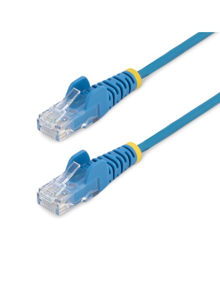 StarTech.com Cable Cat6 de 50cm - Delgado - con Conectores RJ45 sin Enganches - Azul