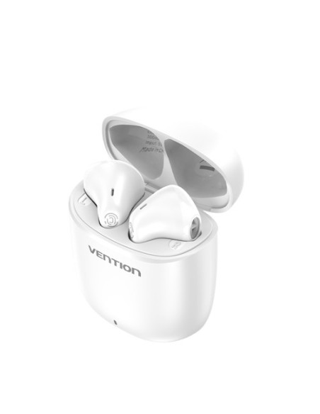 Vention Auriculares Bluetooth NBGW0 con estuche de carga  Autonomía 7h  Blancos