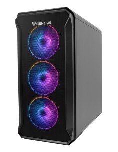 GENESIS Irid 503 ARGB Micro Torre Negro, Transparente 2