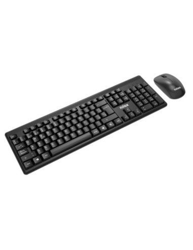 Nilox NXKMWE011 teclado Ratón incluido Oficina RF inalámbrico Español Negro