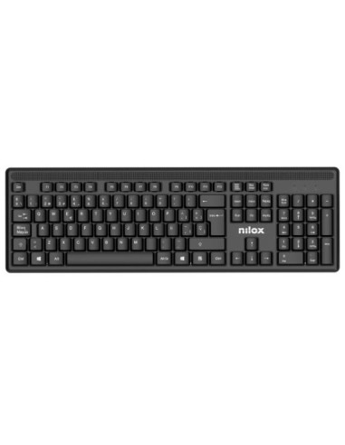 Nilox NXKMWE011 teclado Ratón incluido Oficina RF inalámbrico Español Negro