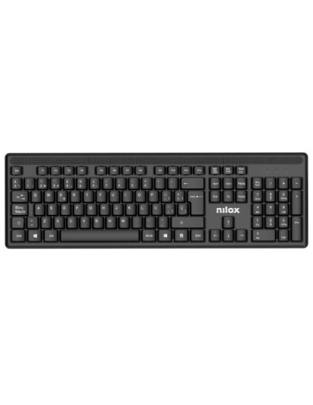 Nilox NXKMWE011 teclado Ratón incluido Oficina RF inalámbrico Español Negro
