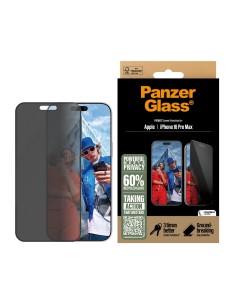 PanzerGlass ® Privacy Screen Protector iPhone 16 Pro Max | Ultra-Wide Fit w. EasyAligner Protector de pantalla Apple 1 pieza(s) 2
