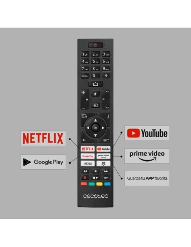 Cecotec 02562 Televisor 139,7 cm (55") 4K Ultra HD Smart TV Negro