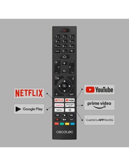 Cecotec 02562 Televisor 139,7 cm (55") 4K Ultra HD Smart TV Negro