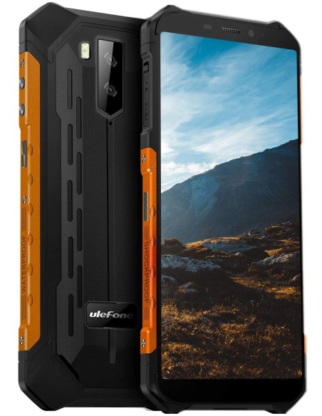 Ulefone Armor X5 14 cm (5.5") SIM doble Android 9.0 4G MicroUSB 3 GB 32 GB 5000 mAh Negro, Naranja