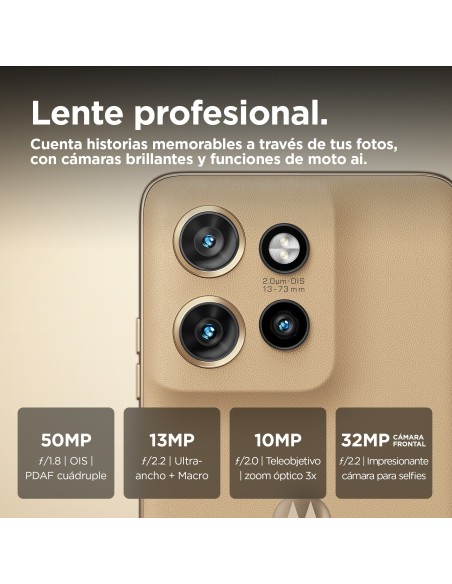 Motorola edge 50 Neo 16,1 cm (6.36") SIM doble Android 14 5G USB Tipo C 12 GB 512 GB 4310 mAh Crema de color