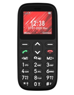 Telefunken S410 4,5 cm (1.77") 68 g Negro Teléfono para personas mayores