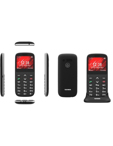 Telefunken S420 5,87 cm (2.31") 78 g Negro Teléfono para personas mayores