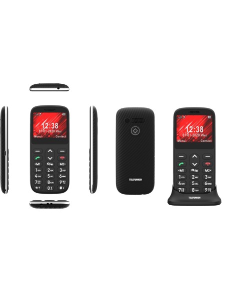 Telefunken S420 5,87 cm (2.31") 78 g Negro Teléfono para personas mayores
