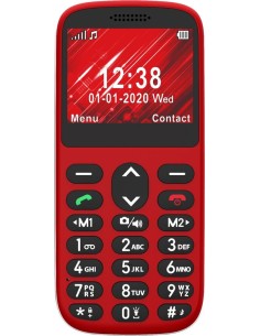 Telefunken TF S420 Red 5,87 cm (2.31") 78 g Rojo Teléfono para personas mayores