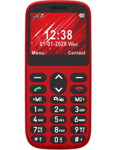 Telefunken TF S420 Red 5,87 cm (2.31") 78 g Rojo Teléfono para personas mayores