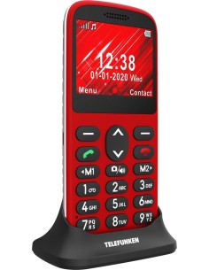 Telefunken TF S420 Red 5,87 cm (2.31") 78 g Rojo Teléfono para personas mayores 2