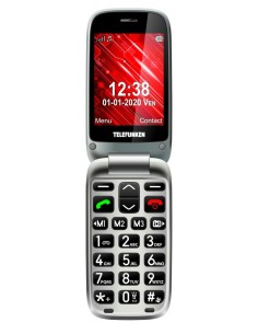 Telefunken S560 7,11 cm (2.8") 109 g Rojo Teléfono para personas mayores