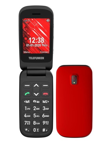 Telefunken S440 6,1 cm (2.4") 83 g Rojo Teléfono para personas mayores