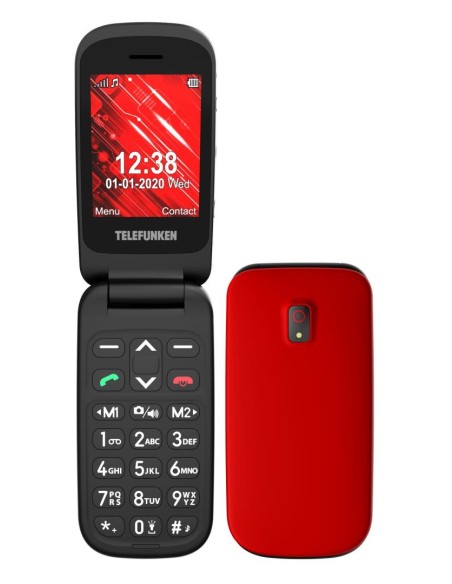Telefunken S440 6,1 cm (2.4") 83 g Rojo Teléfono para personas mayores