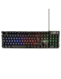 Ewent PL3319 teclado Juego USB QWERTY Portugués Negro