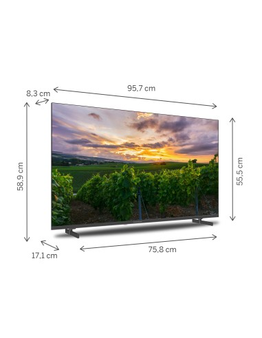 Thomson 43QA2S13 Televisor 109,2 cm (43") 4K Ultra HD Smart TV Wifi Gris