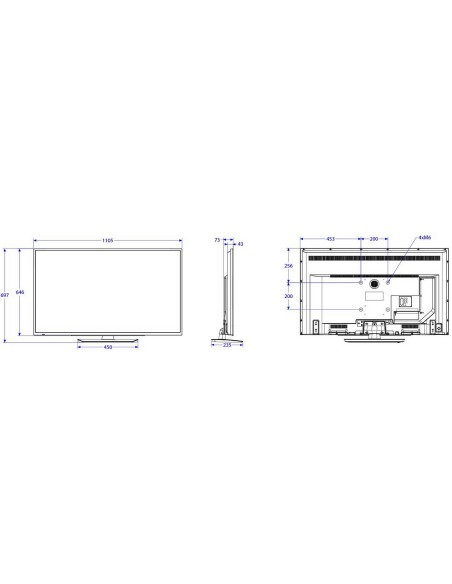 Philips Studio 49HFL2889S 12 televisión para el sector hotelero 124,5 cm (49") Full HD 300 cd   m² Negro 16 W