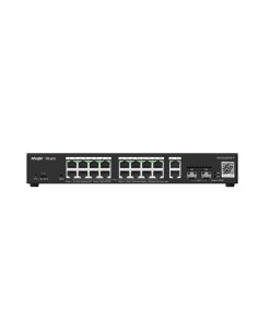 Ruijie Networks RG-ES220GS-P switch Gestionado L2 Gigabit Ethernet (10 100 1000) Energía sobre Ethernet (PoE) Negro