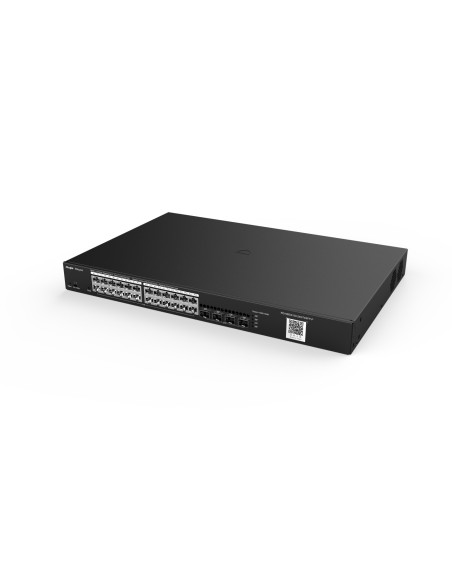 Ruijie Networks RG-NBS3100-24GT4SFP-P switch Gestionado L2 Gigabit Ethernet (10 100 1000) Energía sobre Ethernet (PoE) Negro