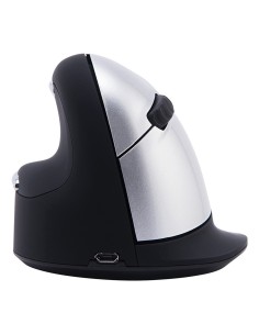 R-Go Tools Ratón ergonómico R-Go HE Break con software de pausa, grande (tamaño de mano ≥ 185 mm), zurdo, bluetooth, negro