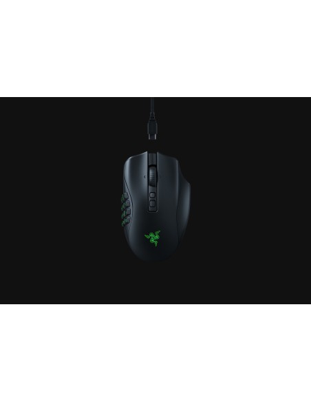 Razer Naga V2 Pro ratón Juego mano derecha RF Wireless + Bluetooth + USB Type-C Óptico 30000 DPI