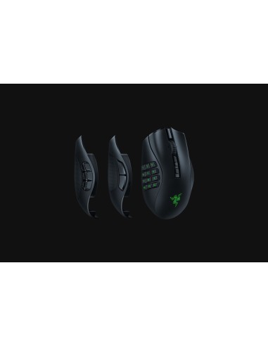 Razer Naga V2 Pro ratón Juego mano derecha RF Wireless + Bluetooth + USB Type-C Óptico 30000 DPI