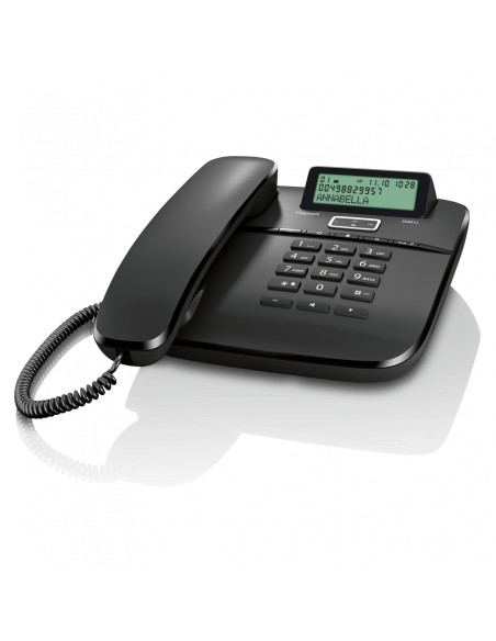 Gigaset DA 611 Teléfono analógico Identificador de llamadas Negro