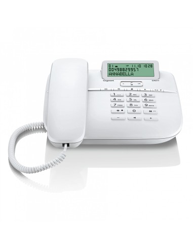 Gigaset DA611 Teléfono analógico Identificador de llamadas Blanco