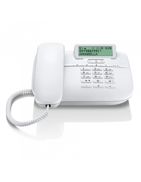 Gigaset DA611 Teléfono analógico Identificador de llamadas Blanco