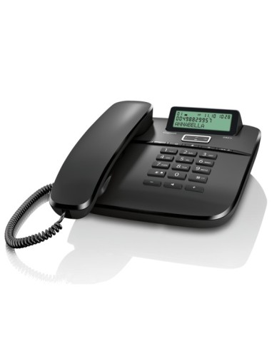Gigaset DA 611 Teléfono analógico Identificador de llamadas Negro