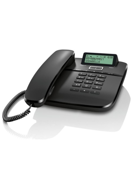 Gigaset DA 611 Teléfono analógico Identificador de llamadas Negro