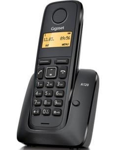 Gigaset A120 Teléfono DECT Identificador de llamadas Negro
